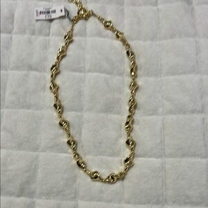 Talbots Gold Rope Necklace Classic Design